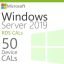 Pacote 50 Device CALs Windows Server 2019